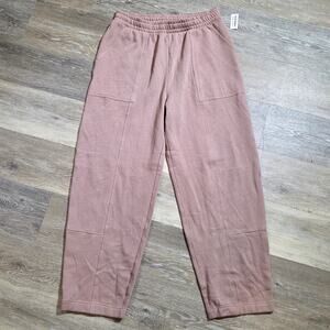 Old Navy Womens Pink Mauve SoComfy Large Tall Wide leg sweatpant